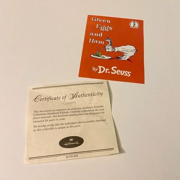 2000 Hallmark Dr Seuss Collection On a Train Figurine Open Box - Picture 10 of 13